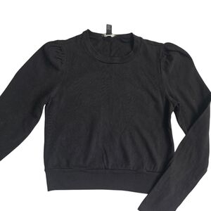 F21 Black Crop Sweater